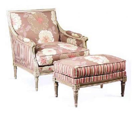 Louis XVI Closed Armchair with carving