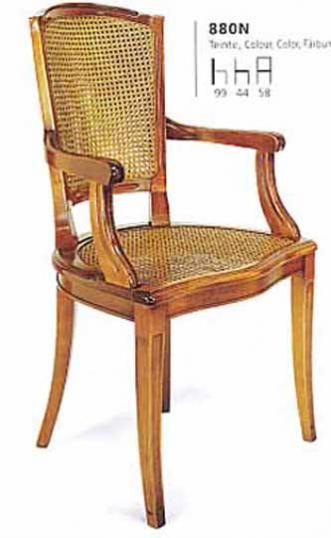 Cane back, directoire, carver dining chair