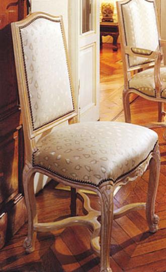 Louis XIV Style Upholstered Dining Chair
