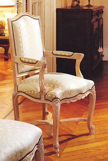 Louis XIV Style Upholstered Dining Chair