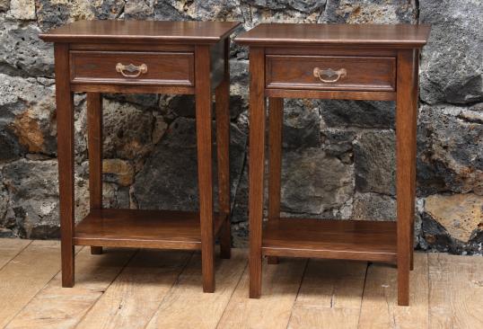 Pair of Oak Bedsides