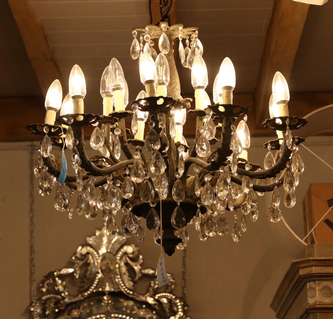 Twenty Light French Chandelier