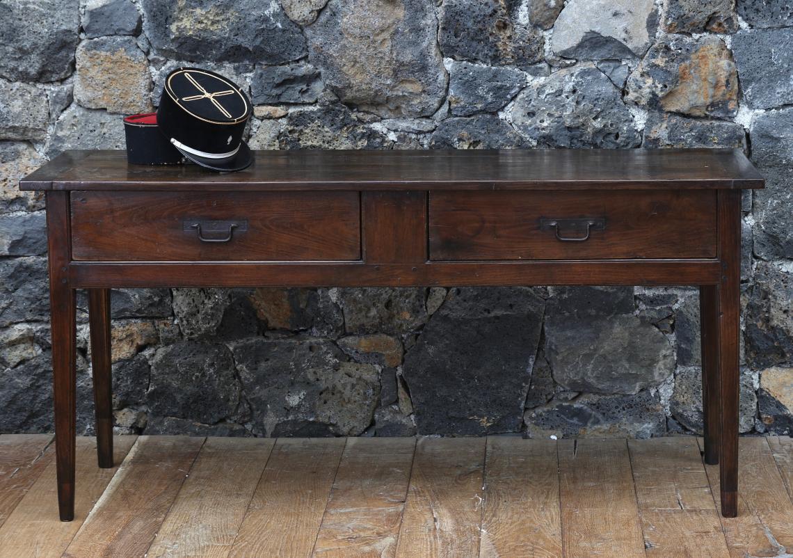 Two Drawer Side Table or Breton Server