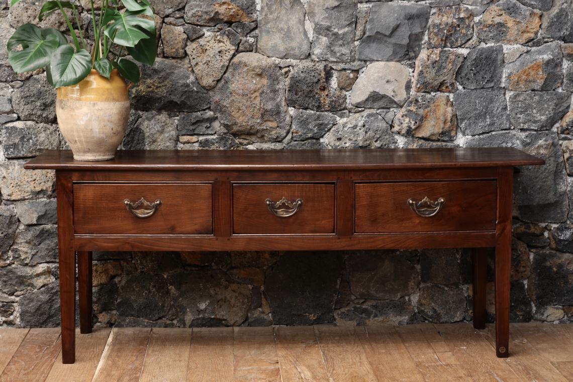 Three Drawer Side Table or Breton Server