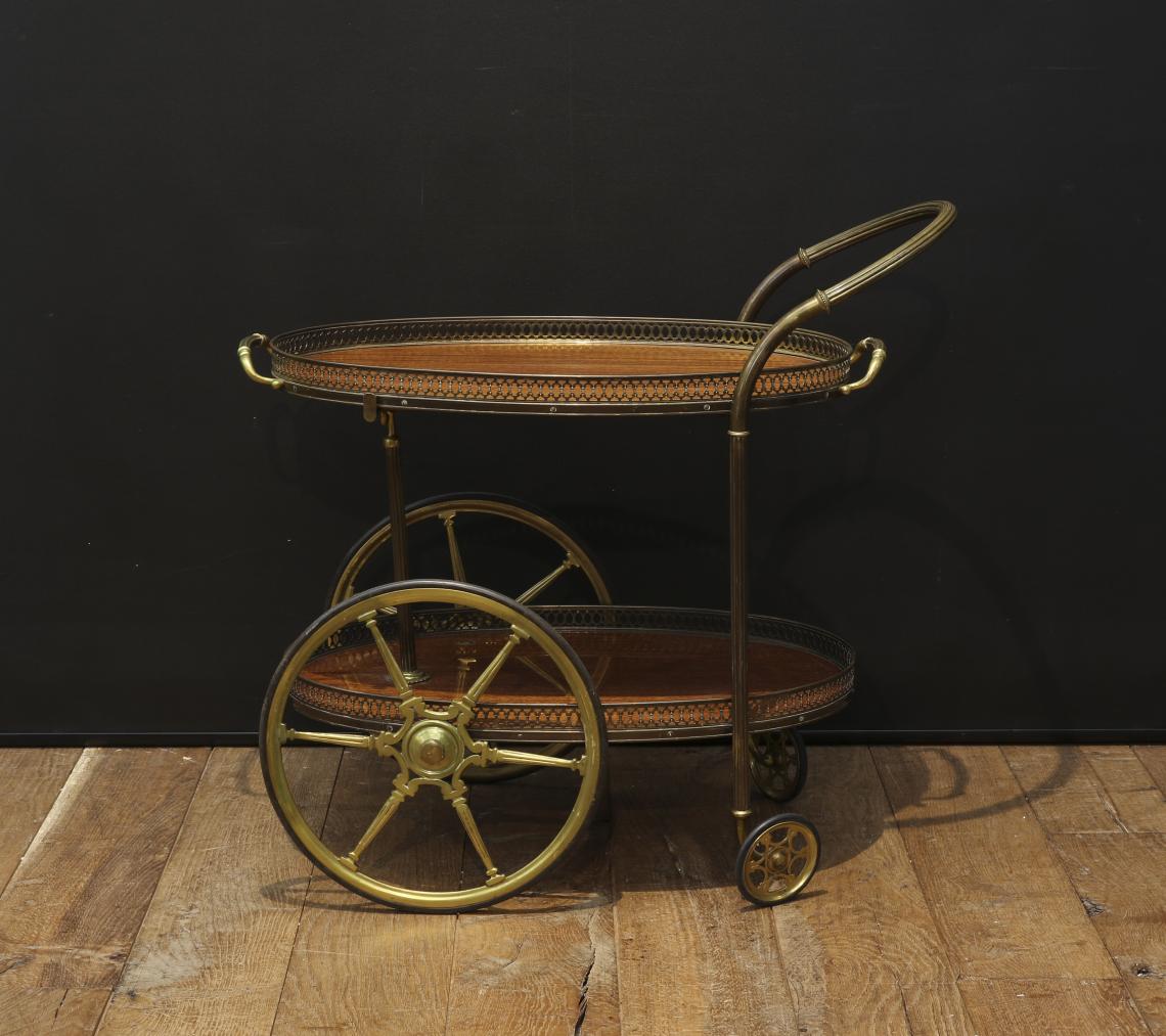 Wooden Shelved Drinks Trolley