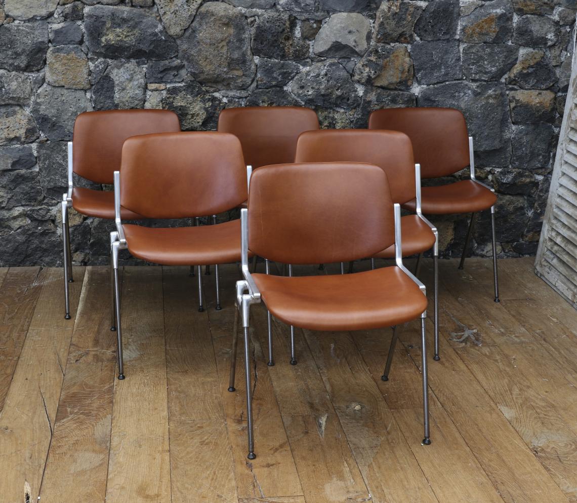 Set of 6 Castelli Chairs