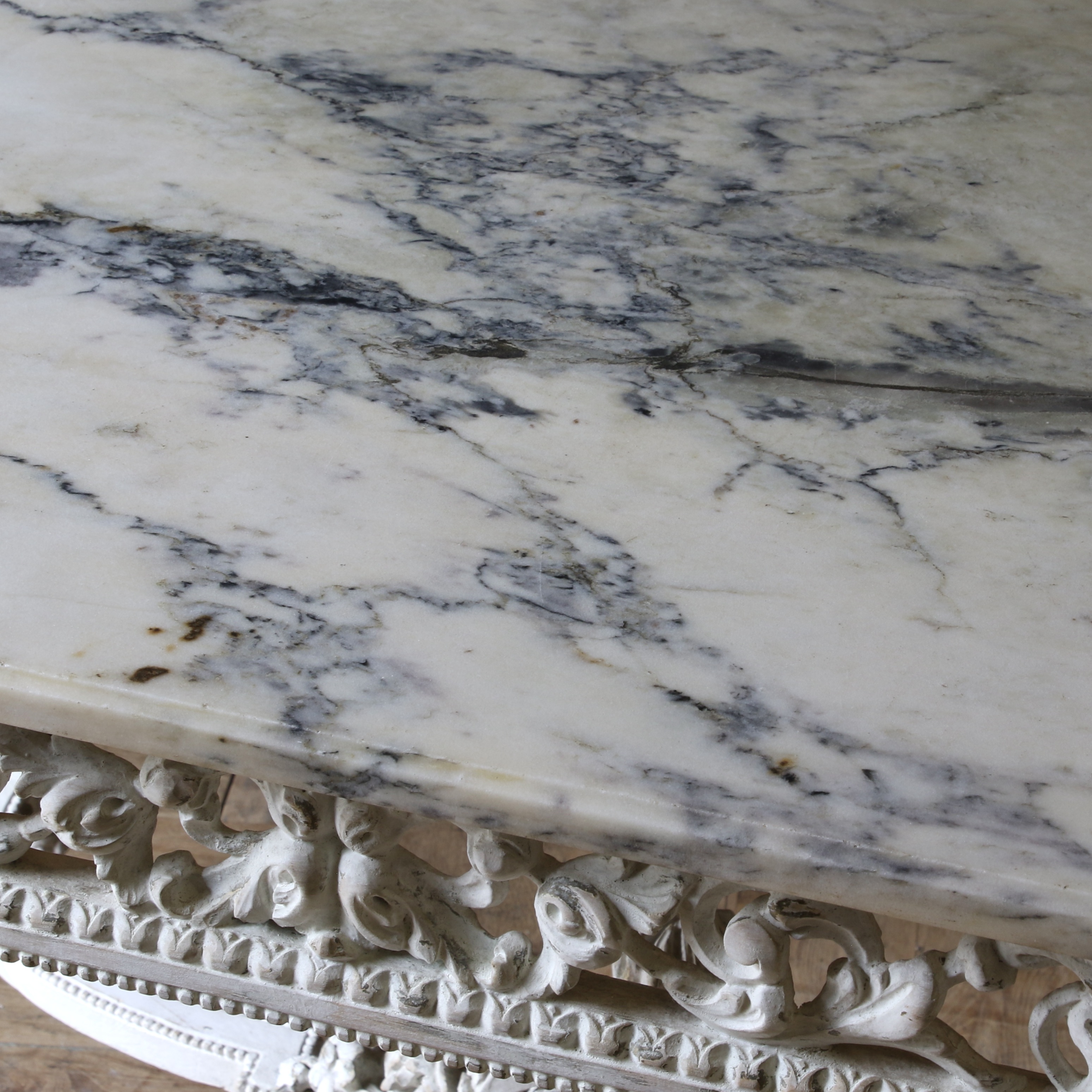 French Marble Topped Console