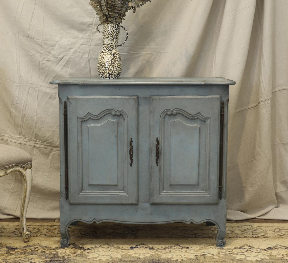 110-16 - Nordic Blue Small French Dresser Base or buffet