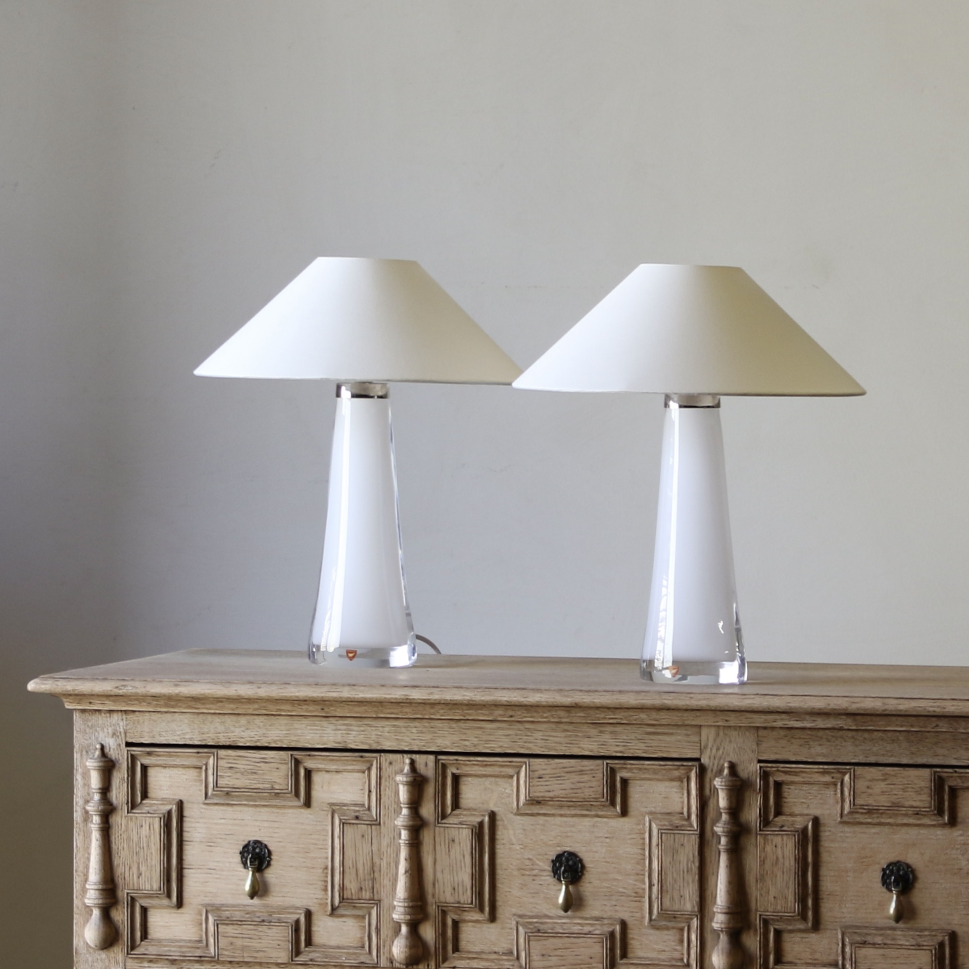 144-12 - Pair of Swedish Lamps by Orrefors