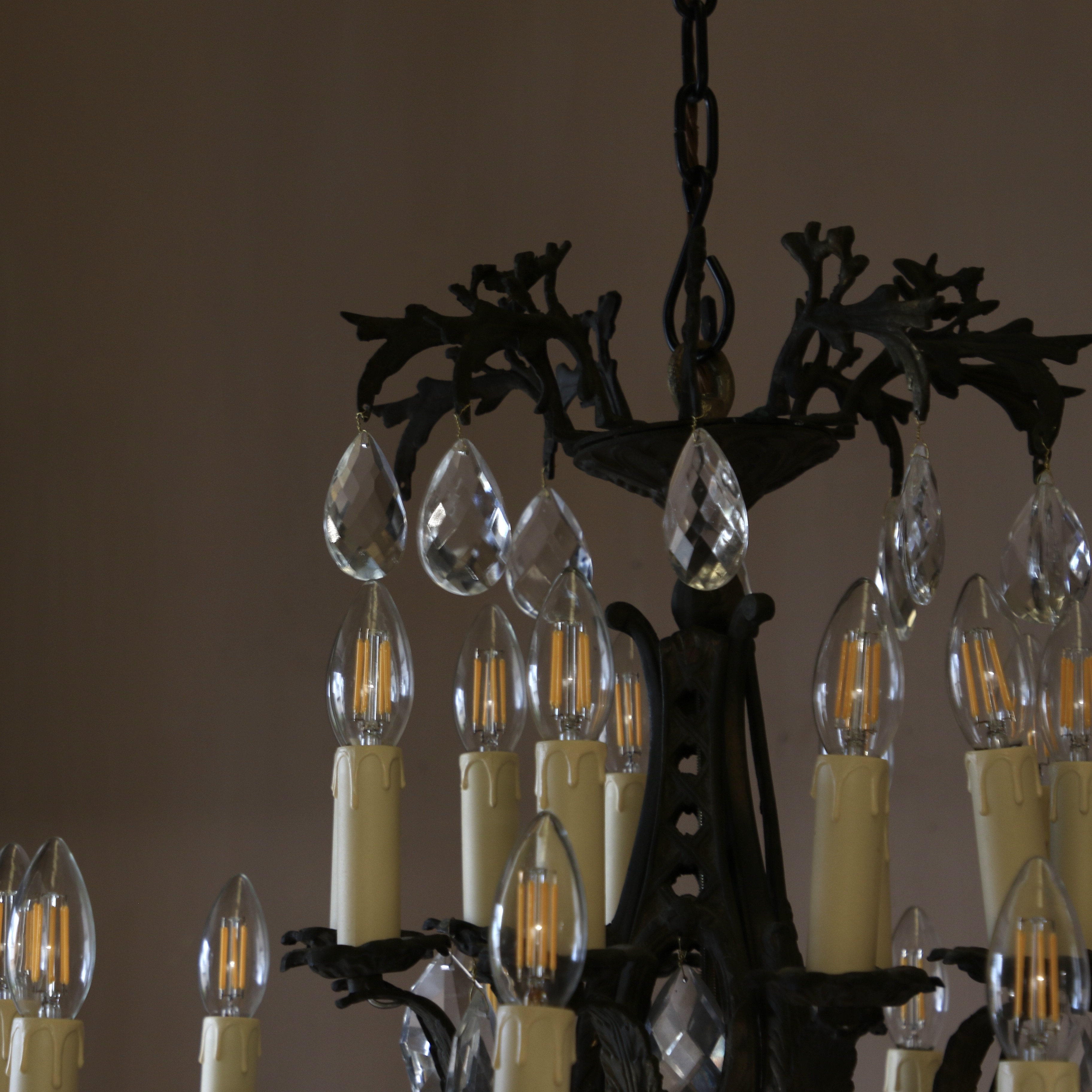 Large 20-Light French Chandelier