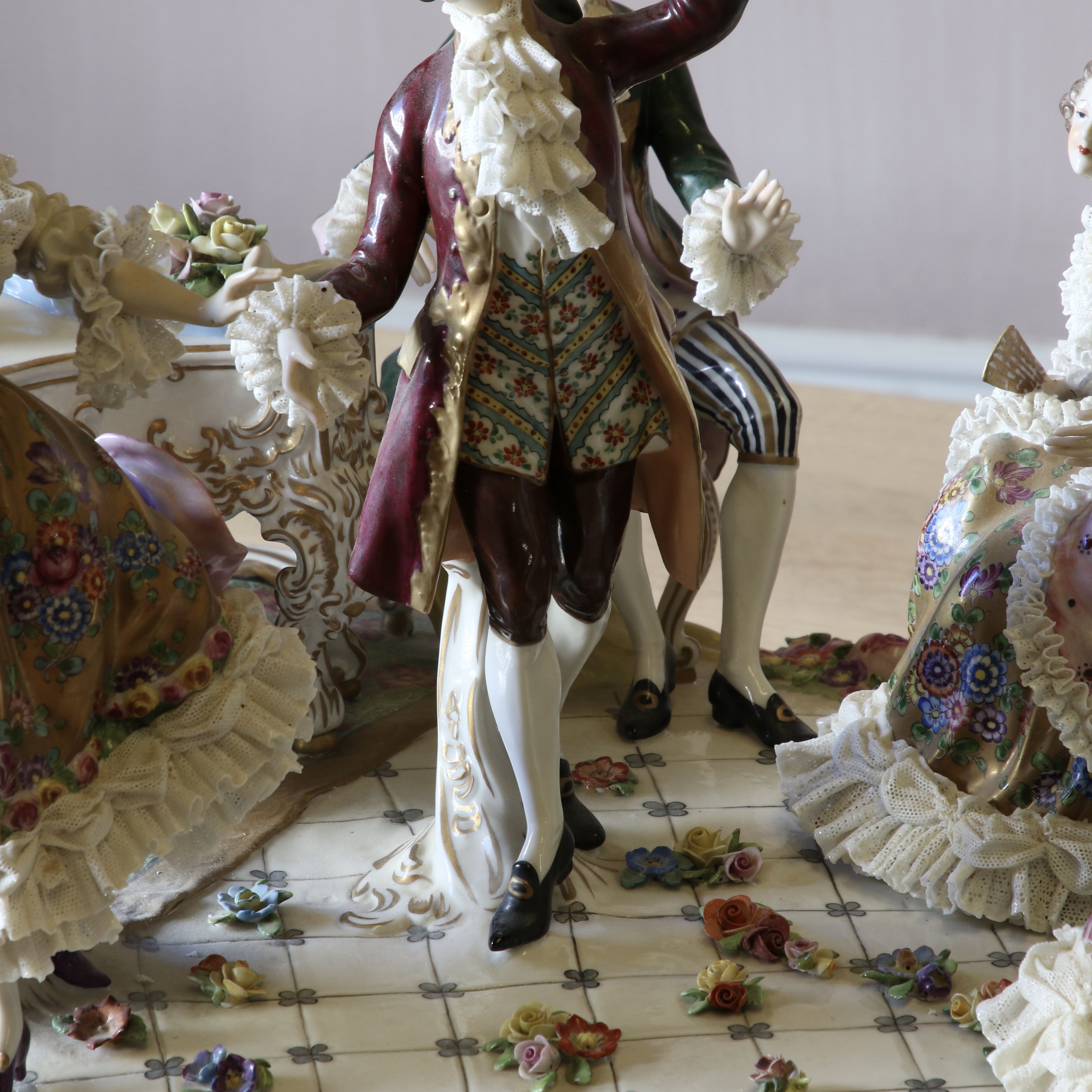 Dresden Porcelain Group of "The Recital"