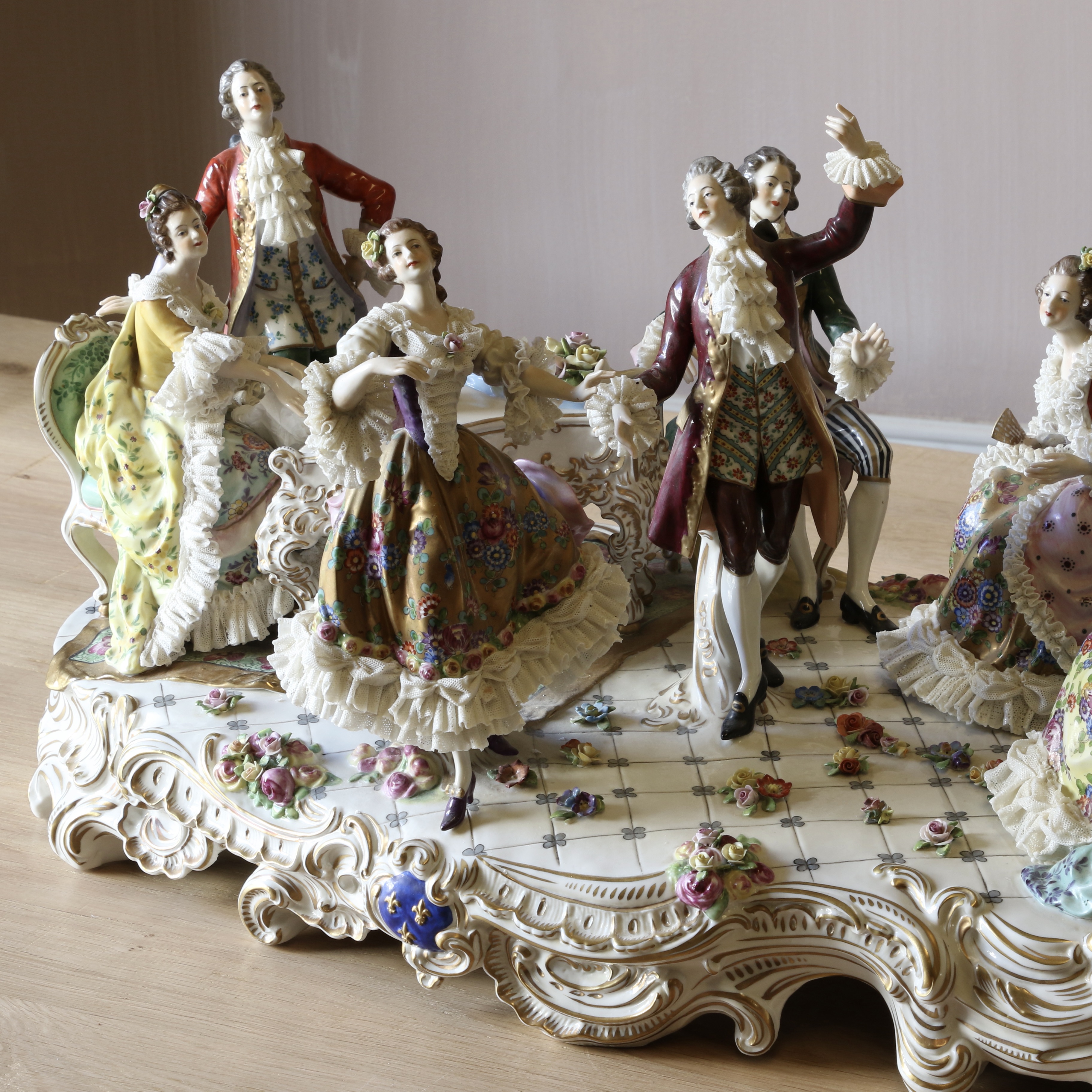 Dresden Porcelain Group of "The Recital"