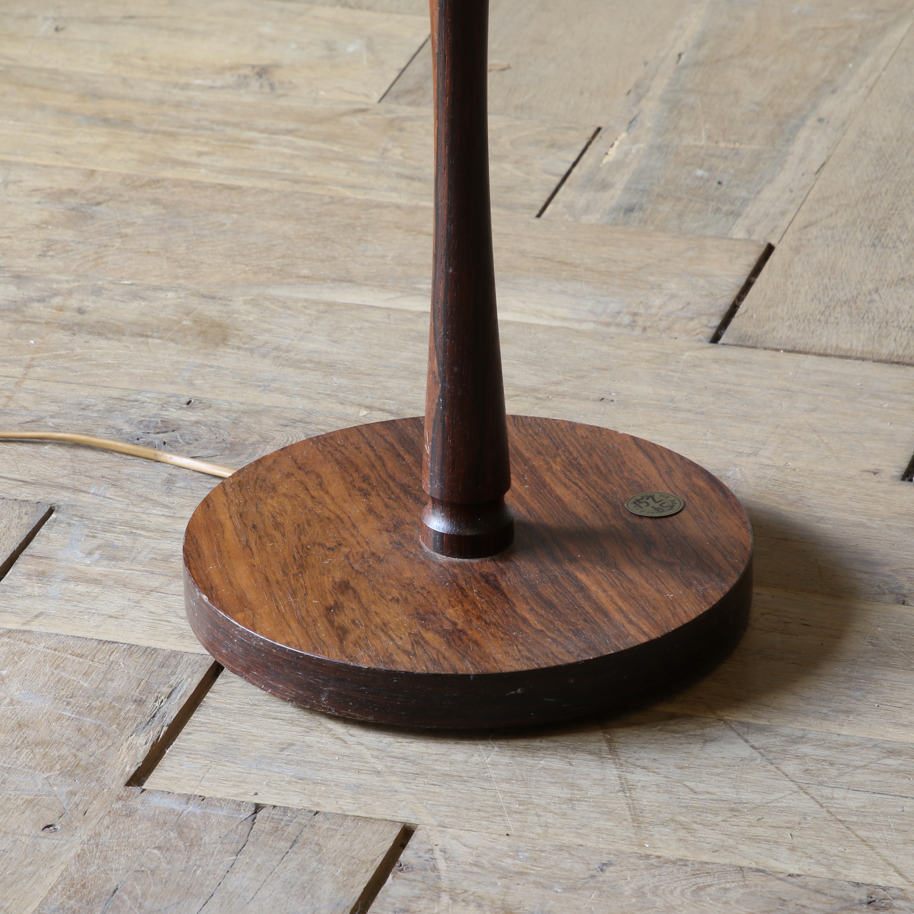 Turned Rosewood Floor Lamp