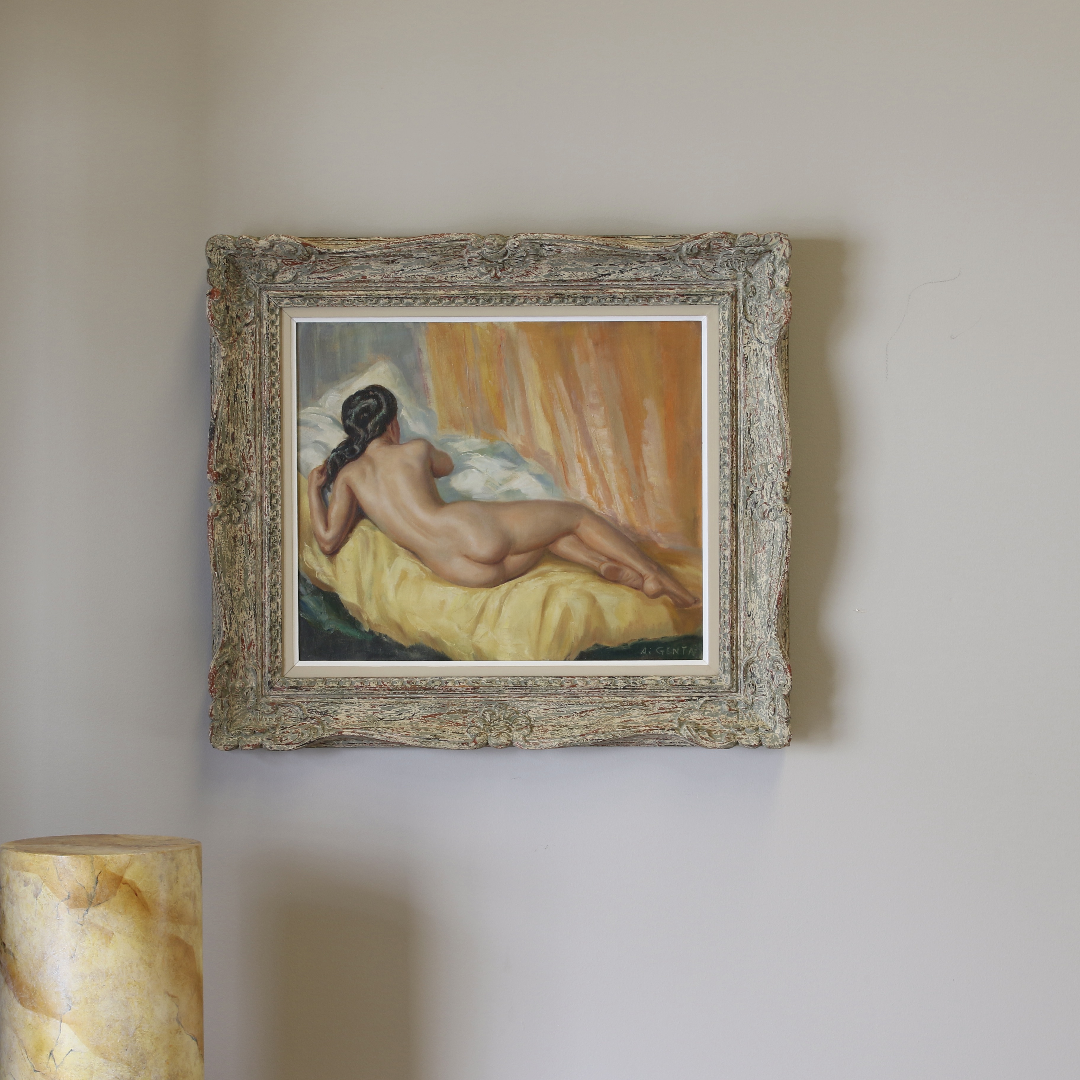 Reclining Nude in Montparnasse Frame