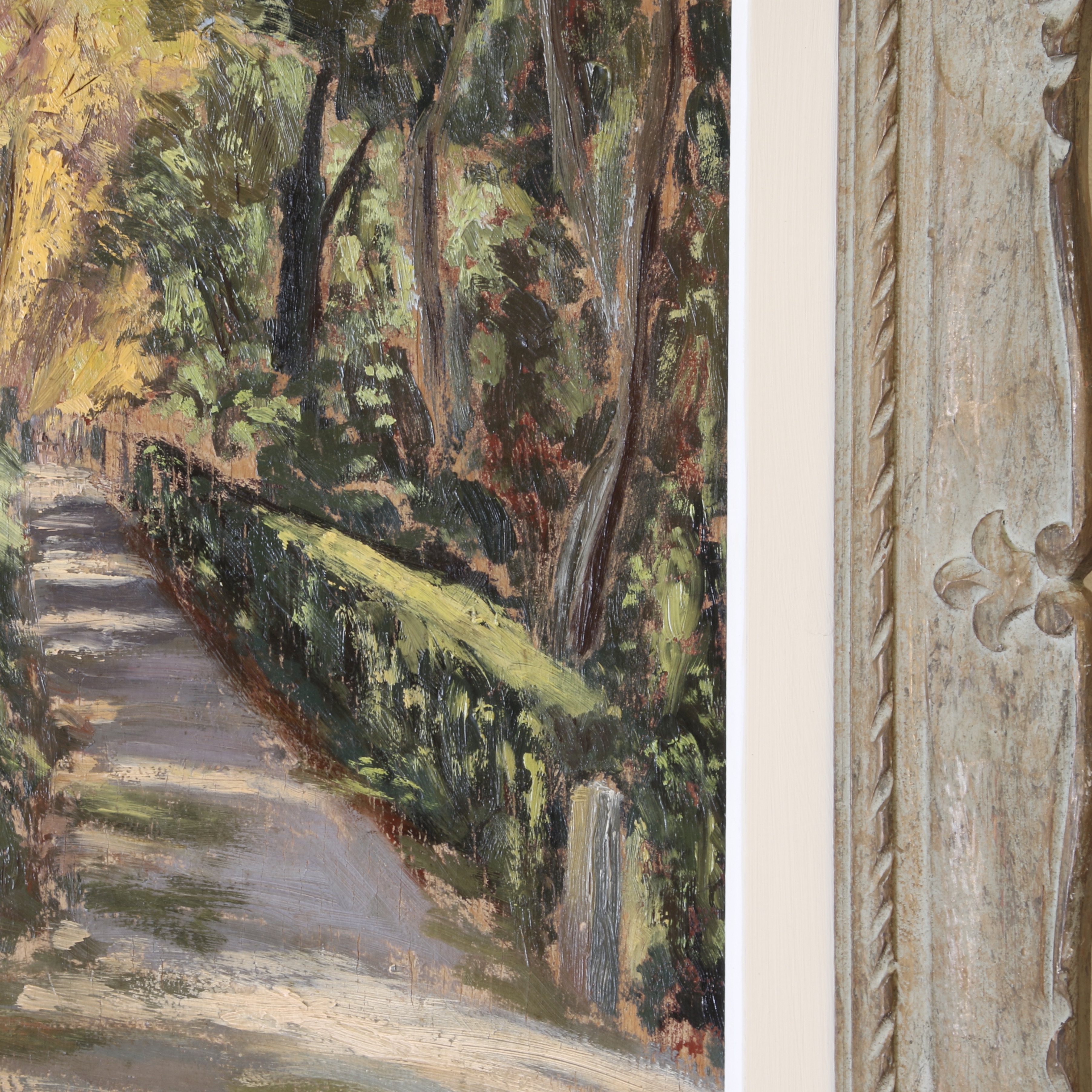 Park Scene in Montparnasse Frame