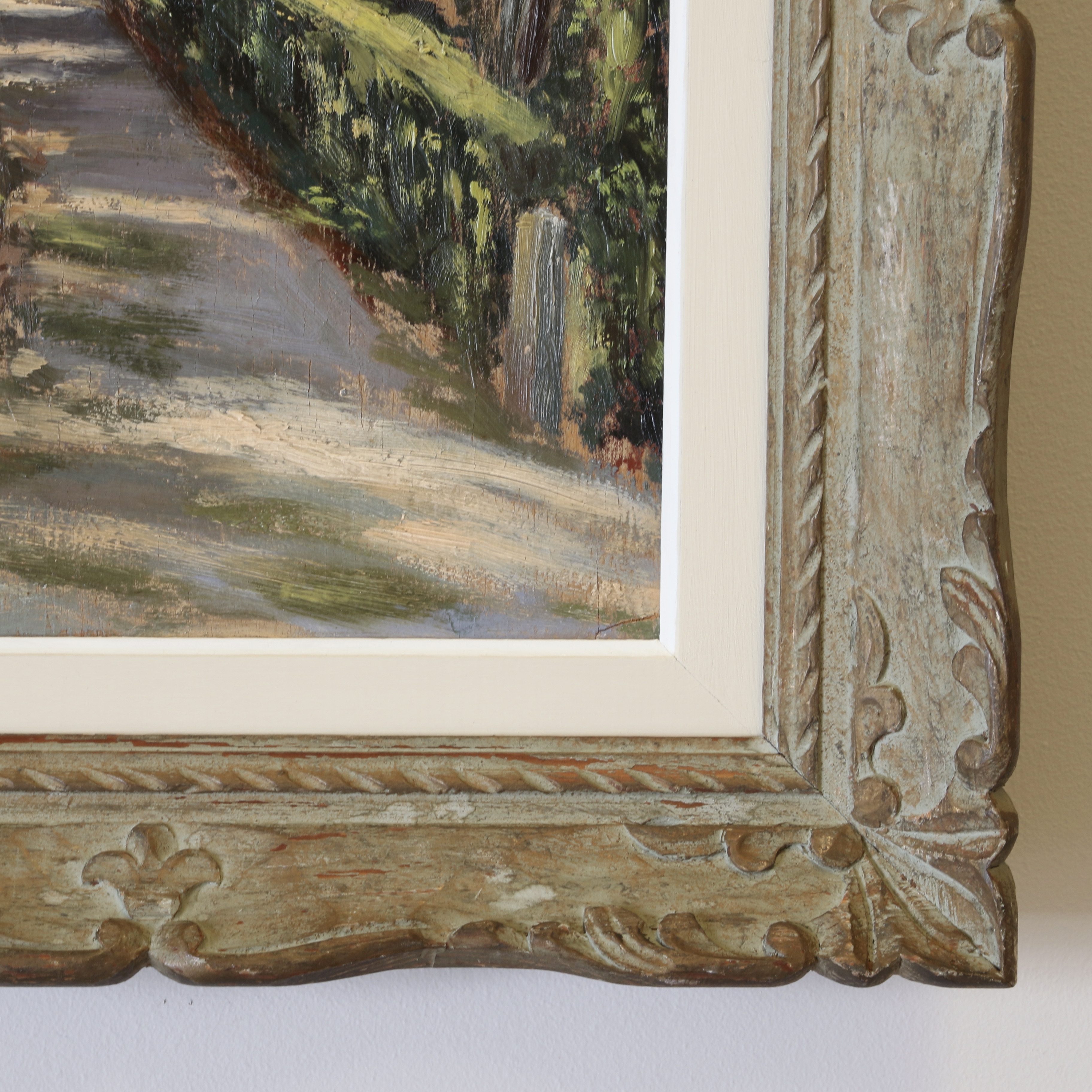 Park Scene in Montparnasse Frame