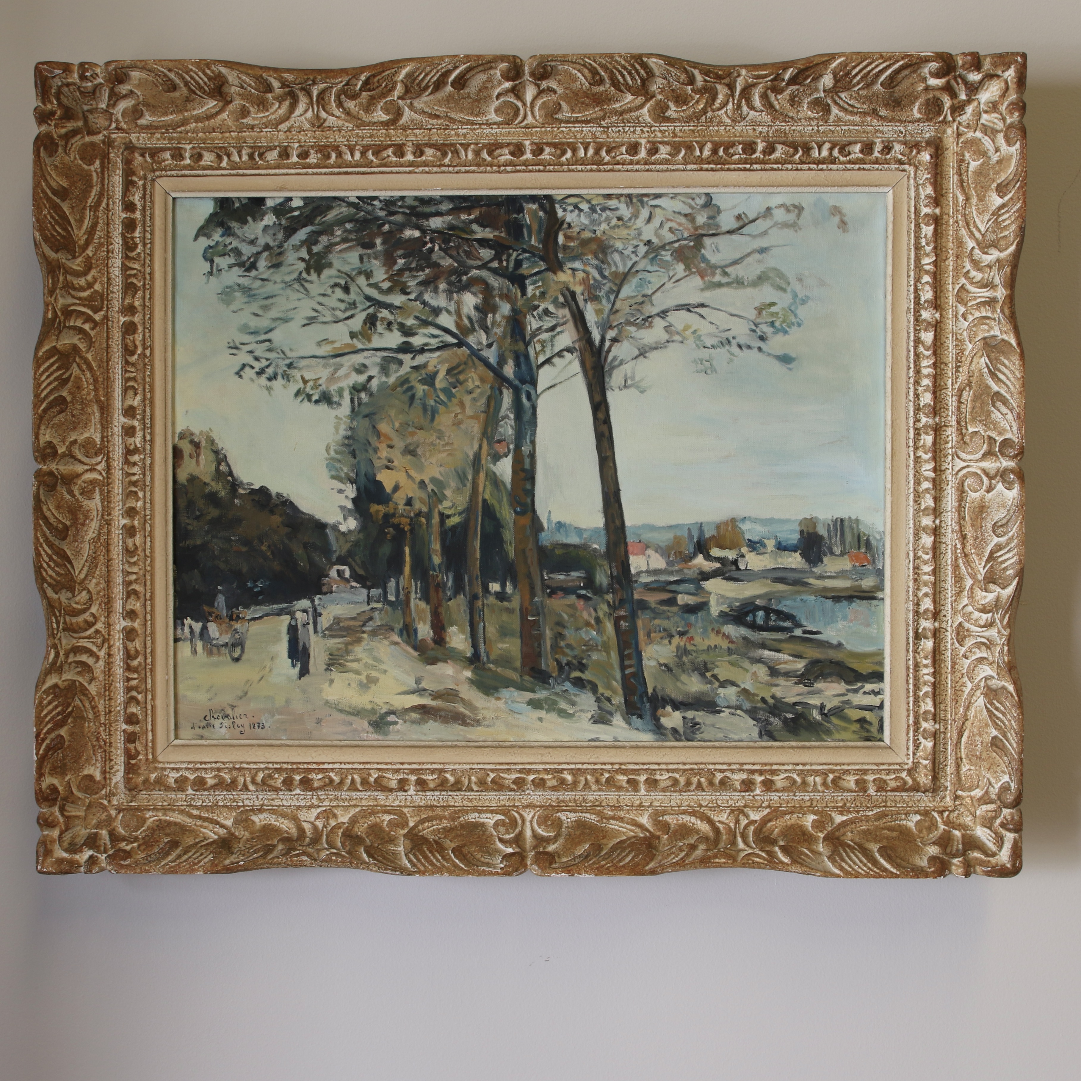 Study of Alfred Sisley's La Seine a Marly