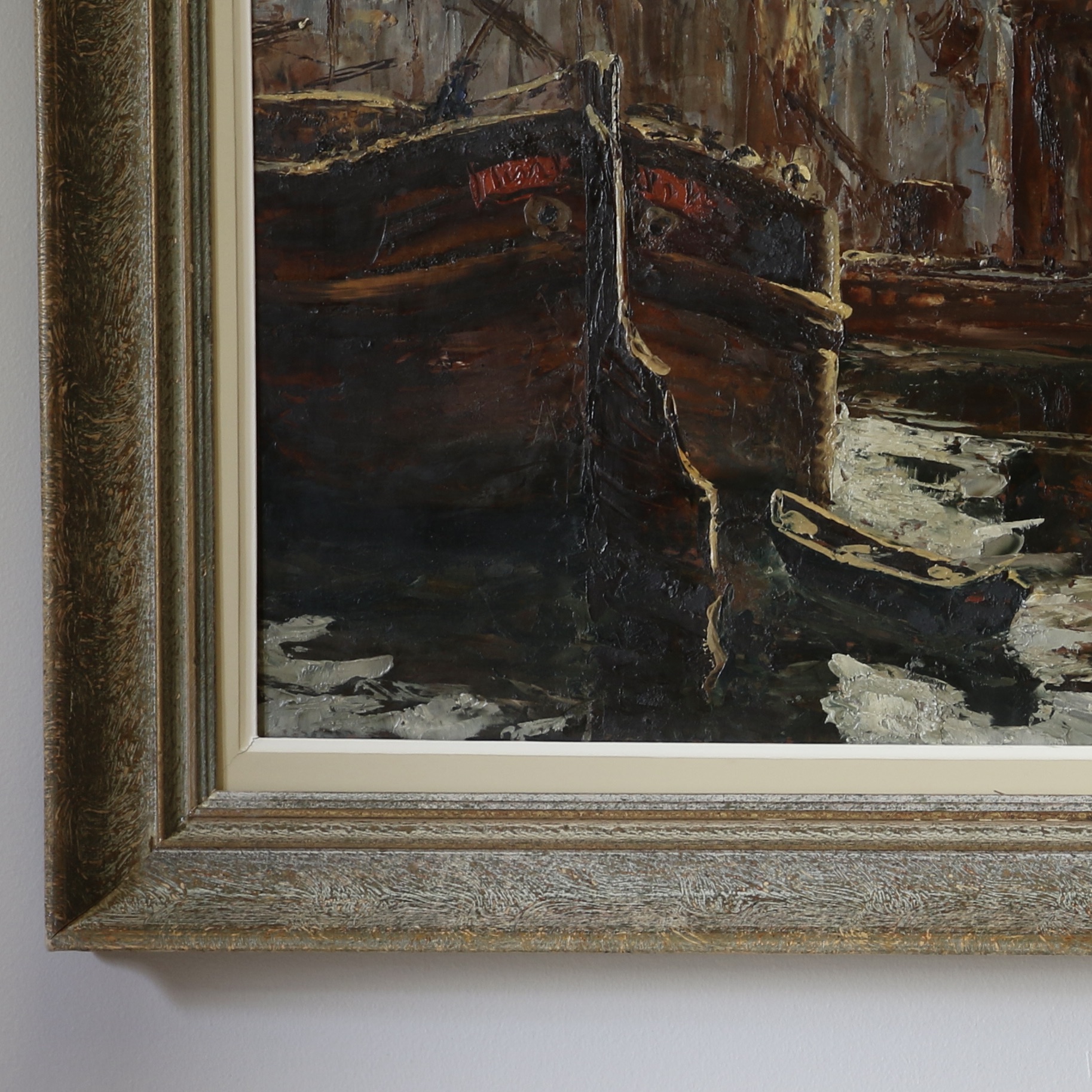 Shipyard Painting by Robert Van Cleef