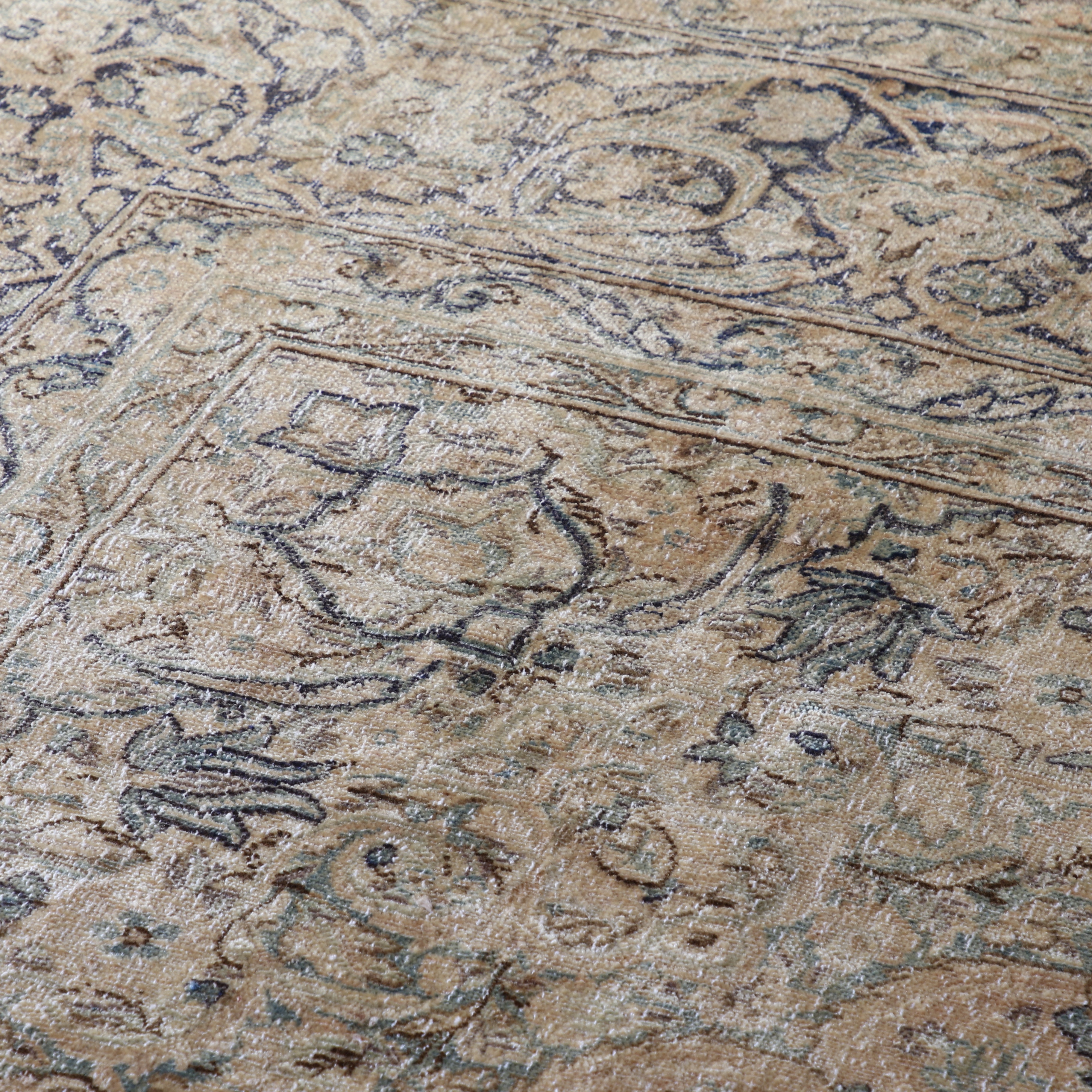 Kerman Rug / Salmon and Blue