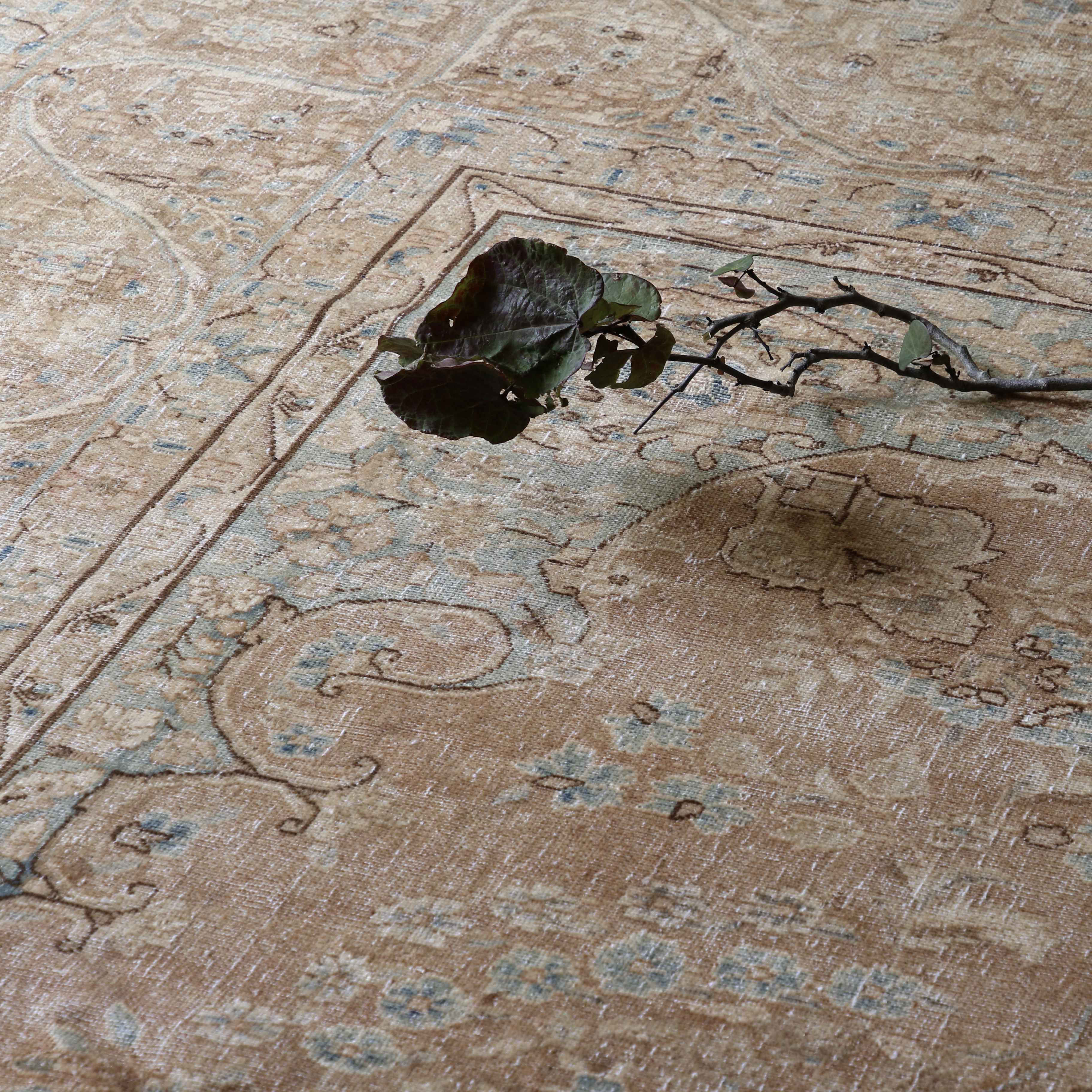 Kerman Rug / Smoked Salmon + Turquoise 