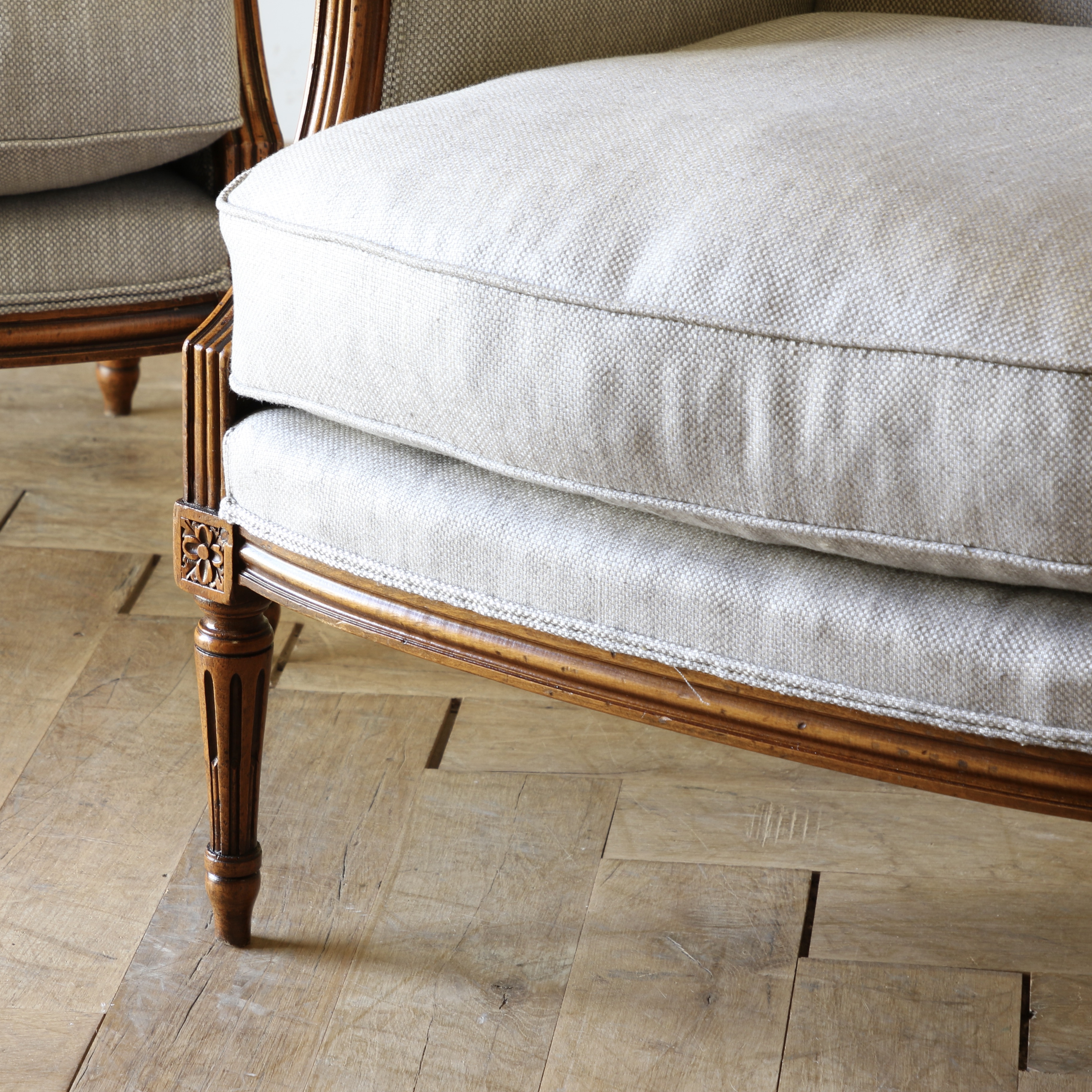 Wing Back Louis XVI Armchairs