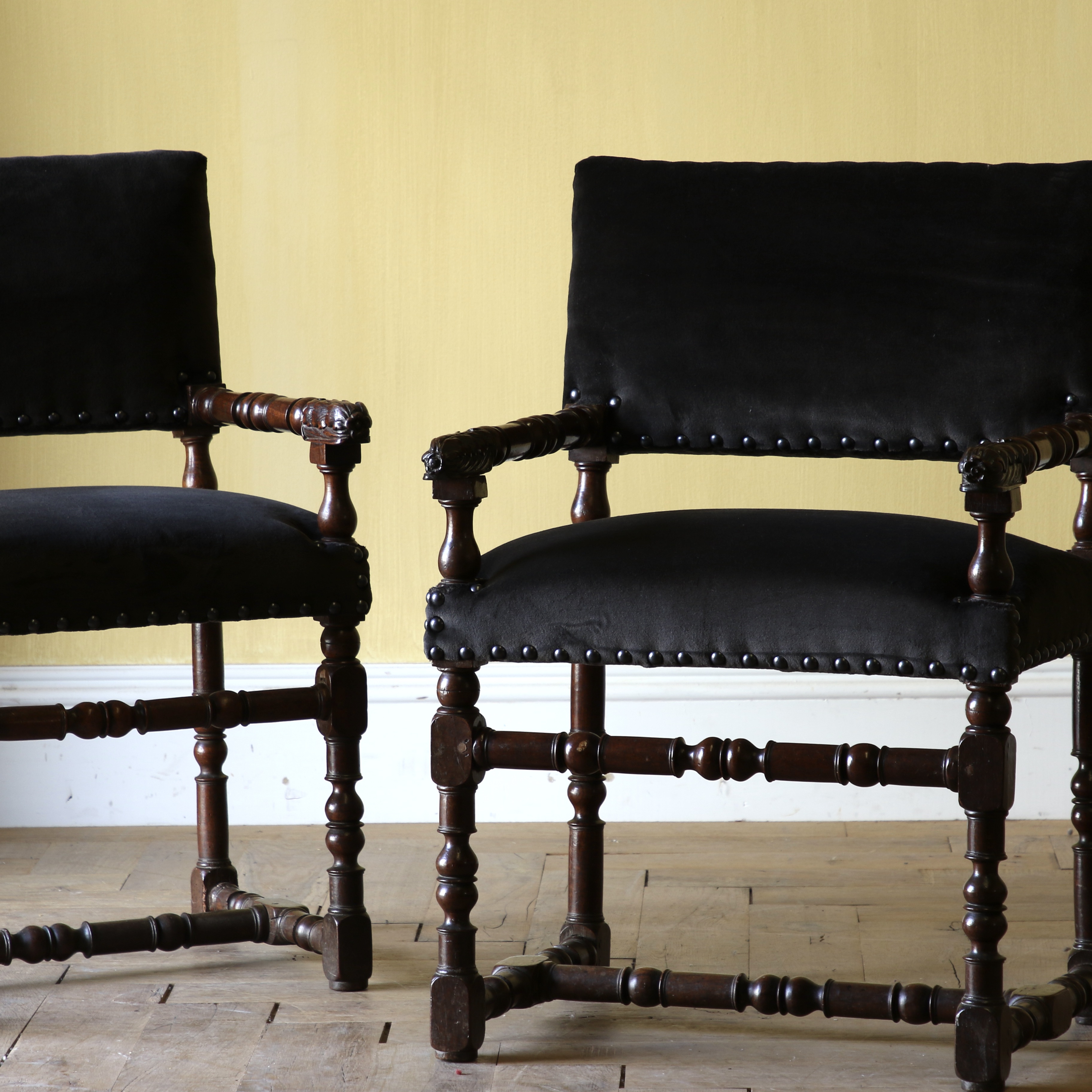 Pair of Early English Chairs