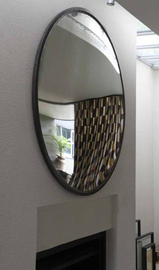 John Stephens Stunning Large Convex Mirror