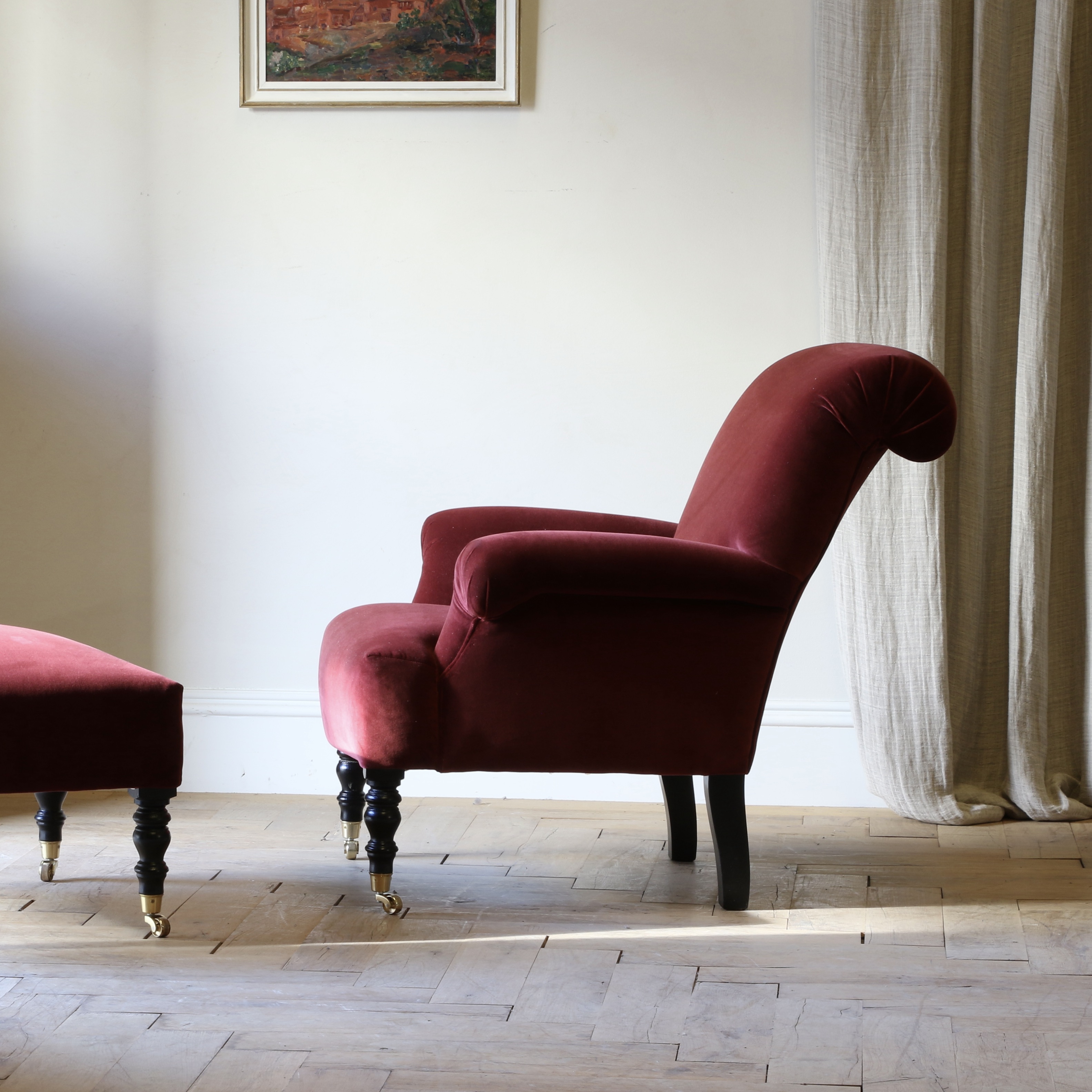 Rollback Armchair and Footstool // JS Editions
