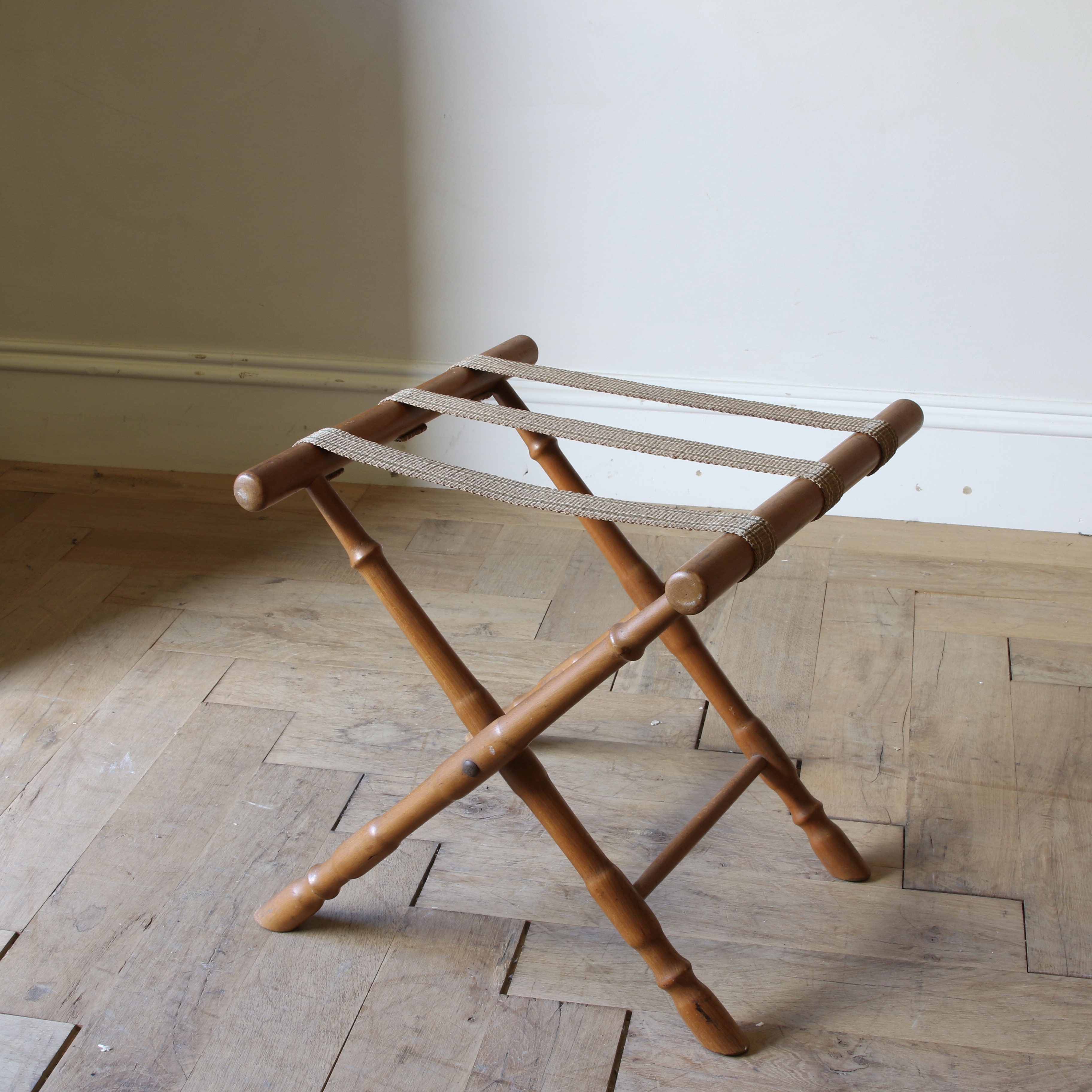 Bamboo Luggage Rack