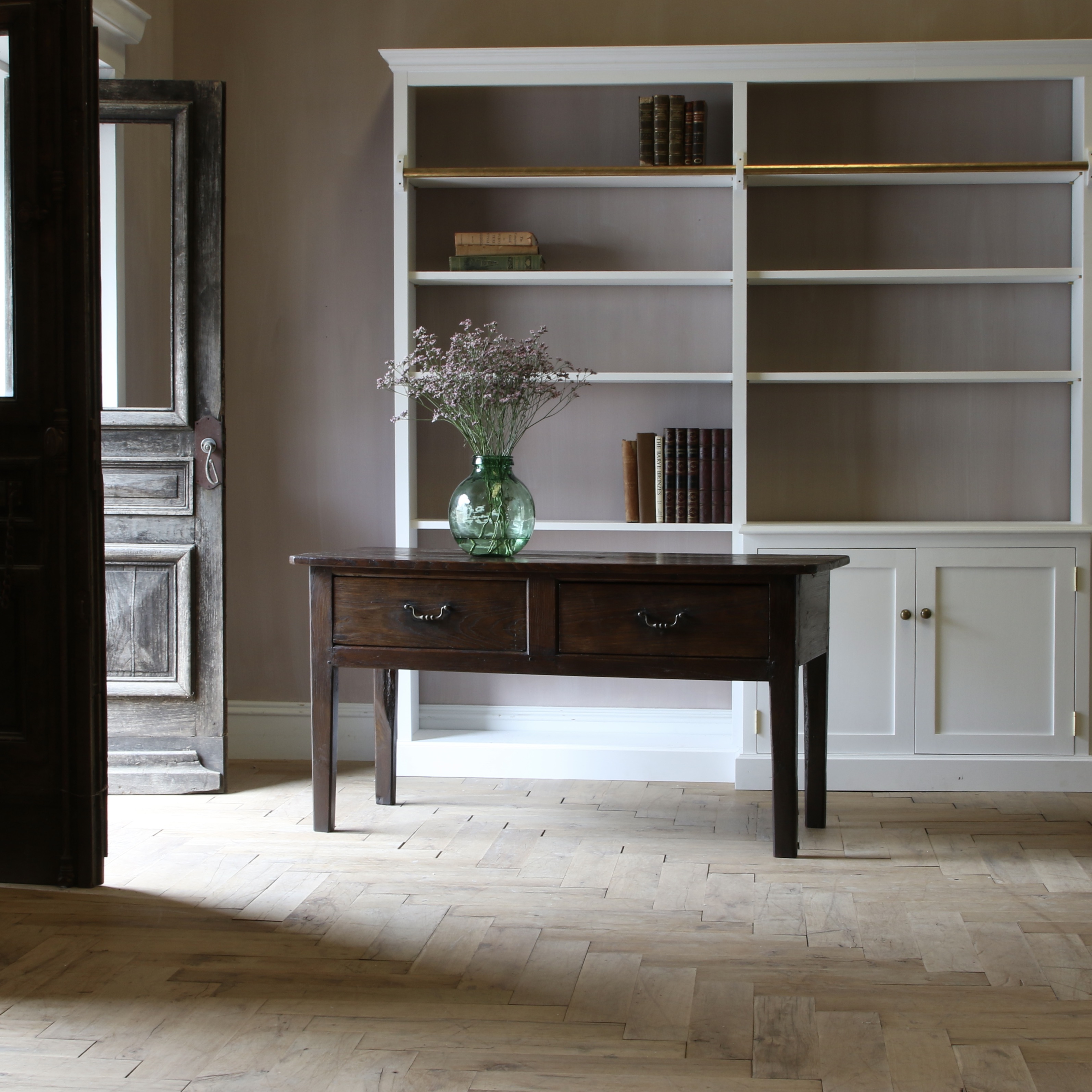 147-10 - An 18th Century French Two-Drawer Side Table