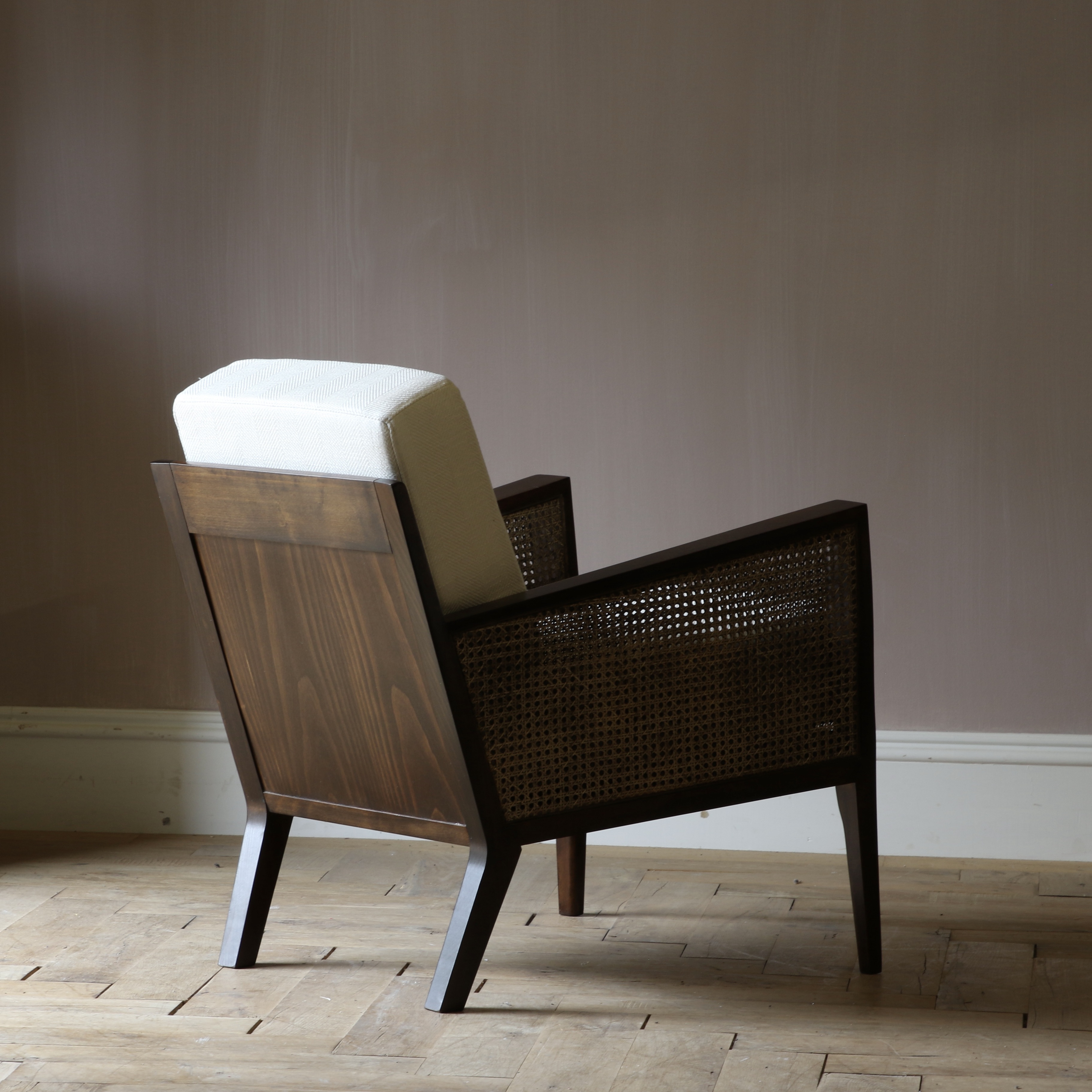 Modern Cane Armchair