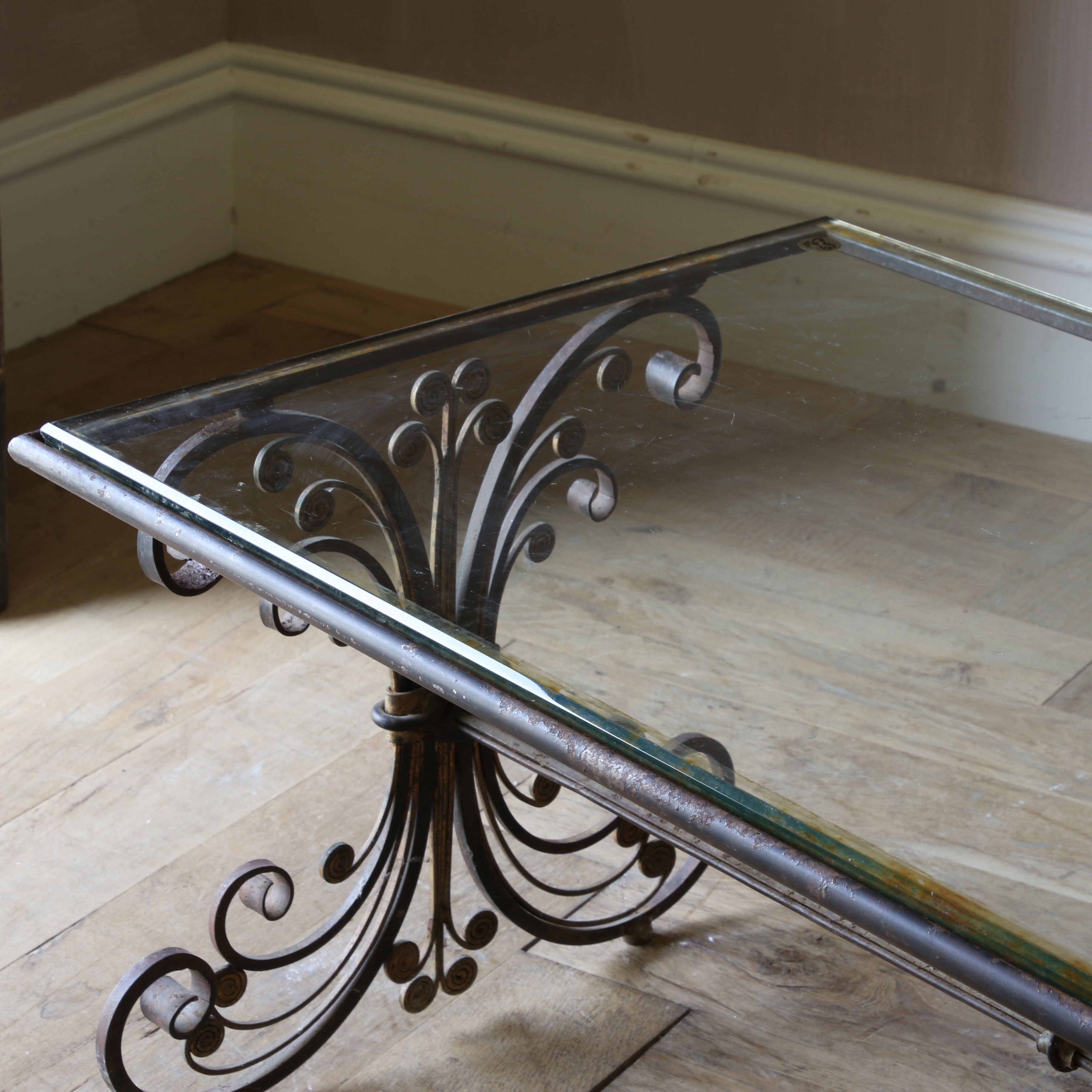 French Wrought Iron Coffee Table