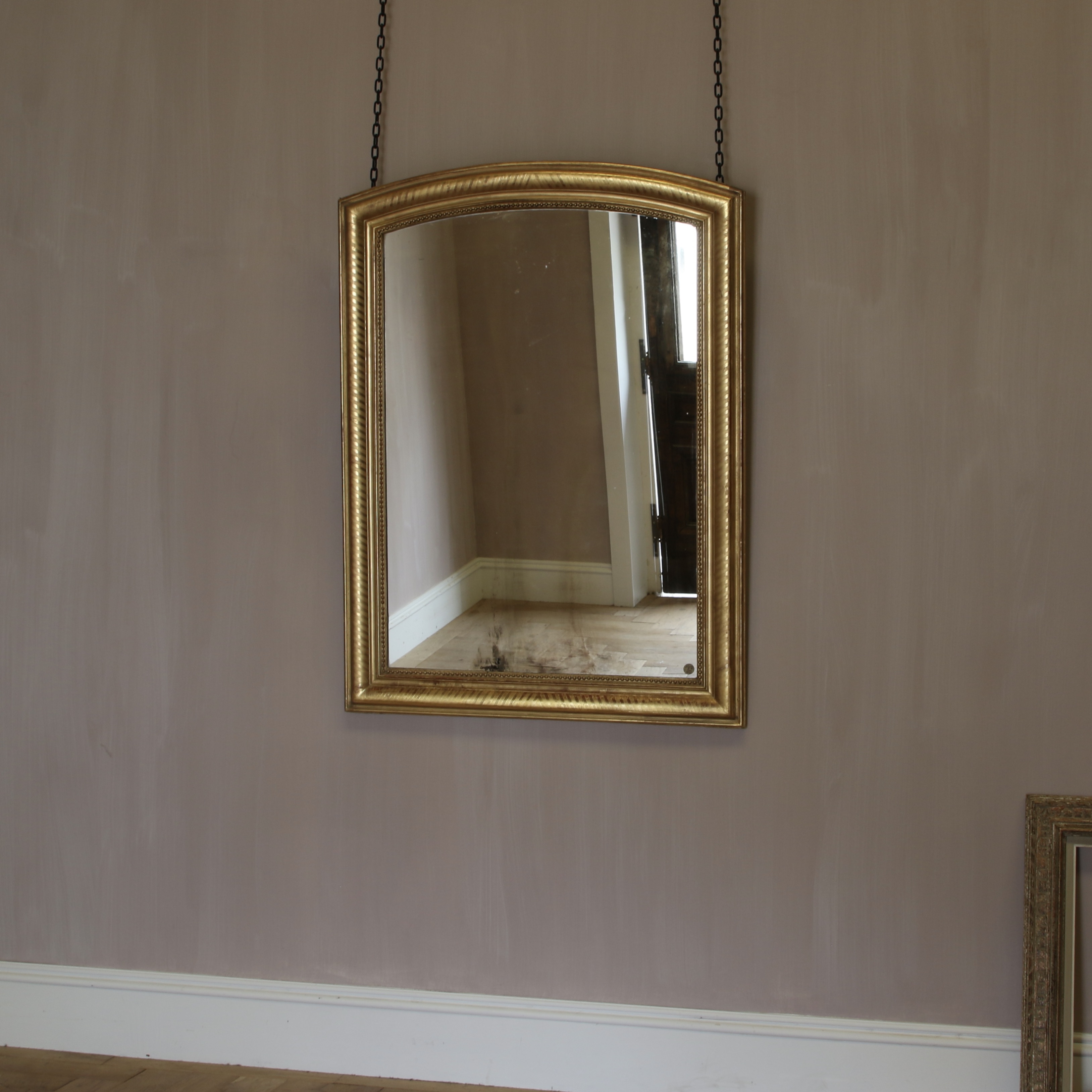 147-80 - French Engraved Mirror