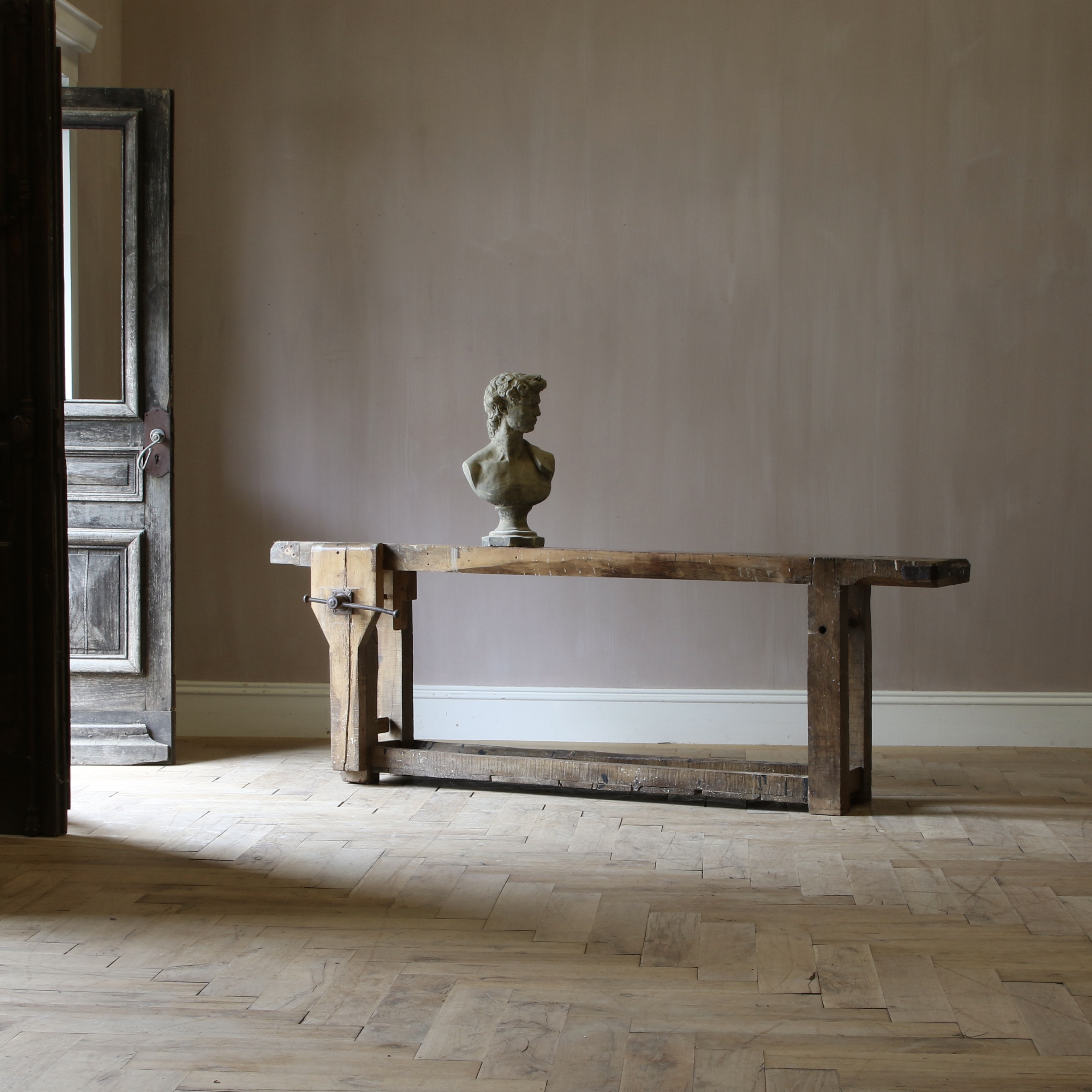 148-23 - 19th-Century Oak Workbench