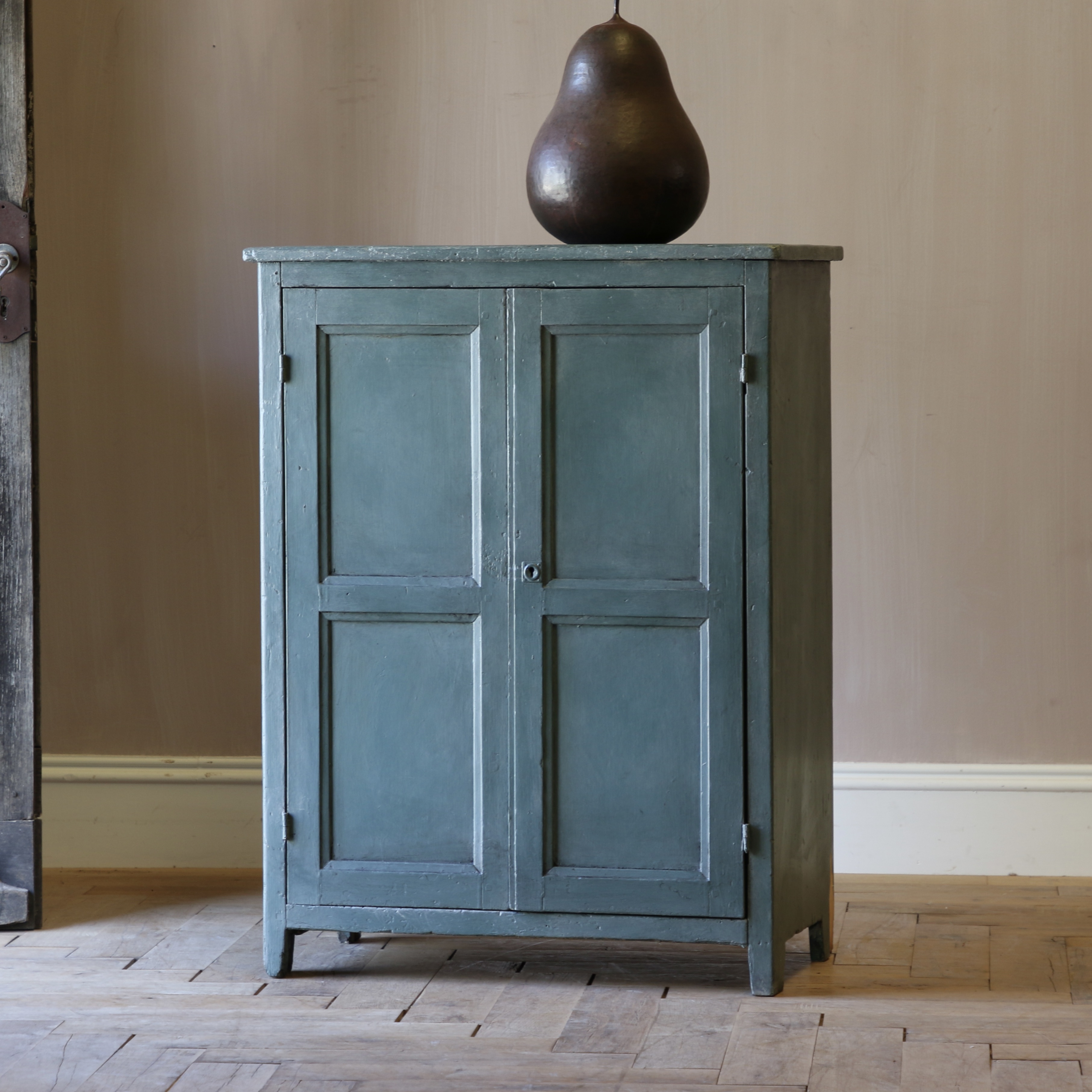 19th-Century French Painted Cupboard