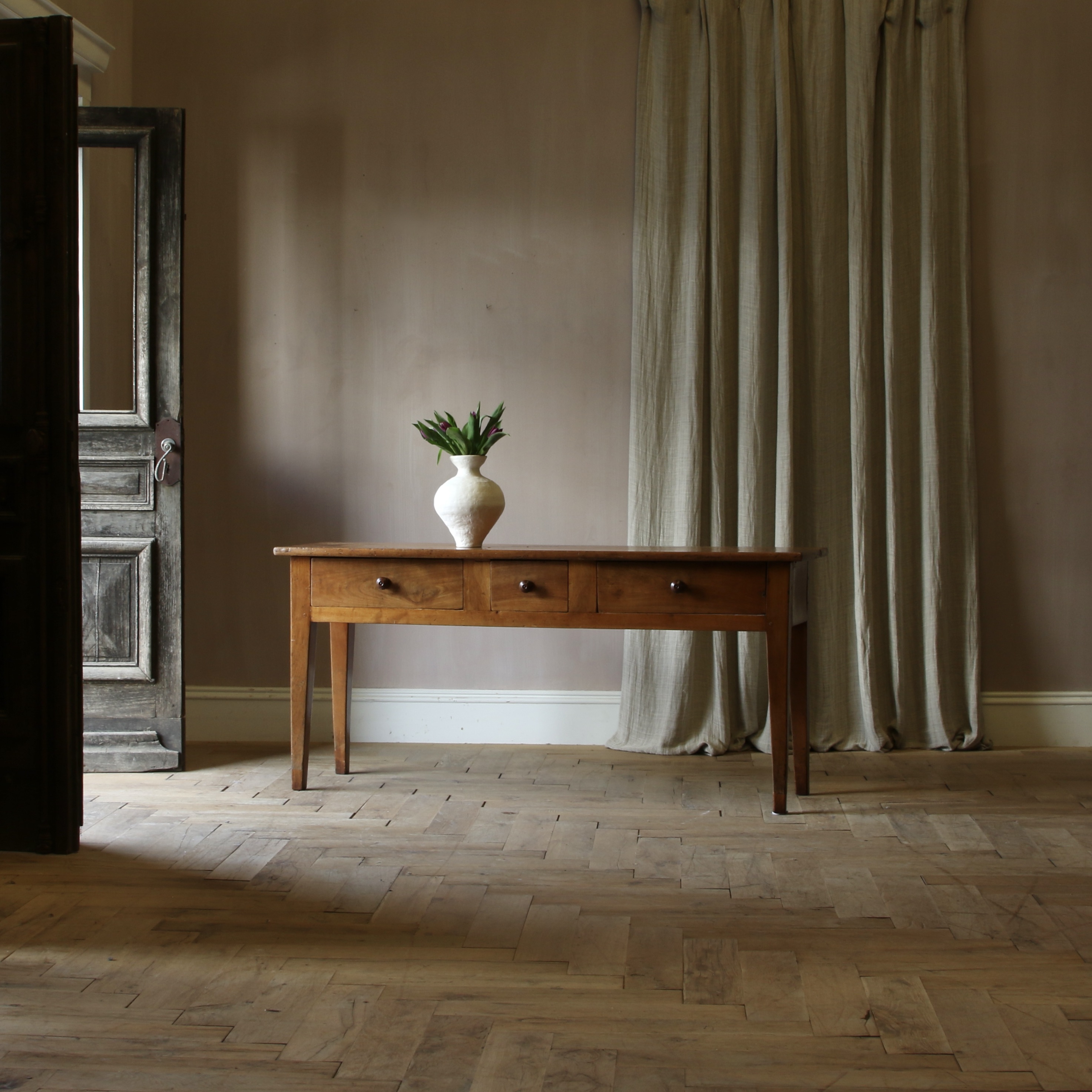 150-22 - Three Drawer Cherrywood Side Table