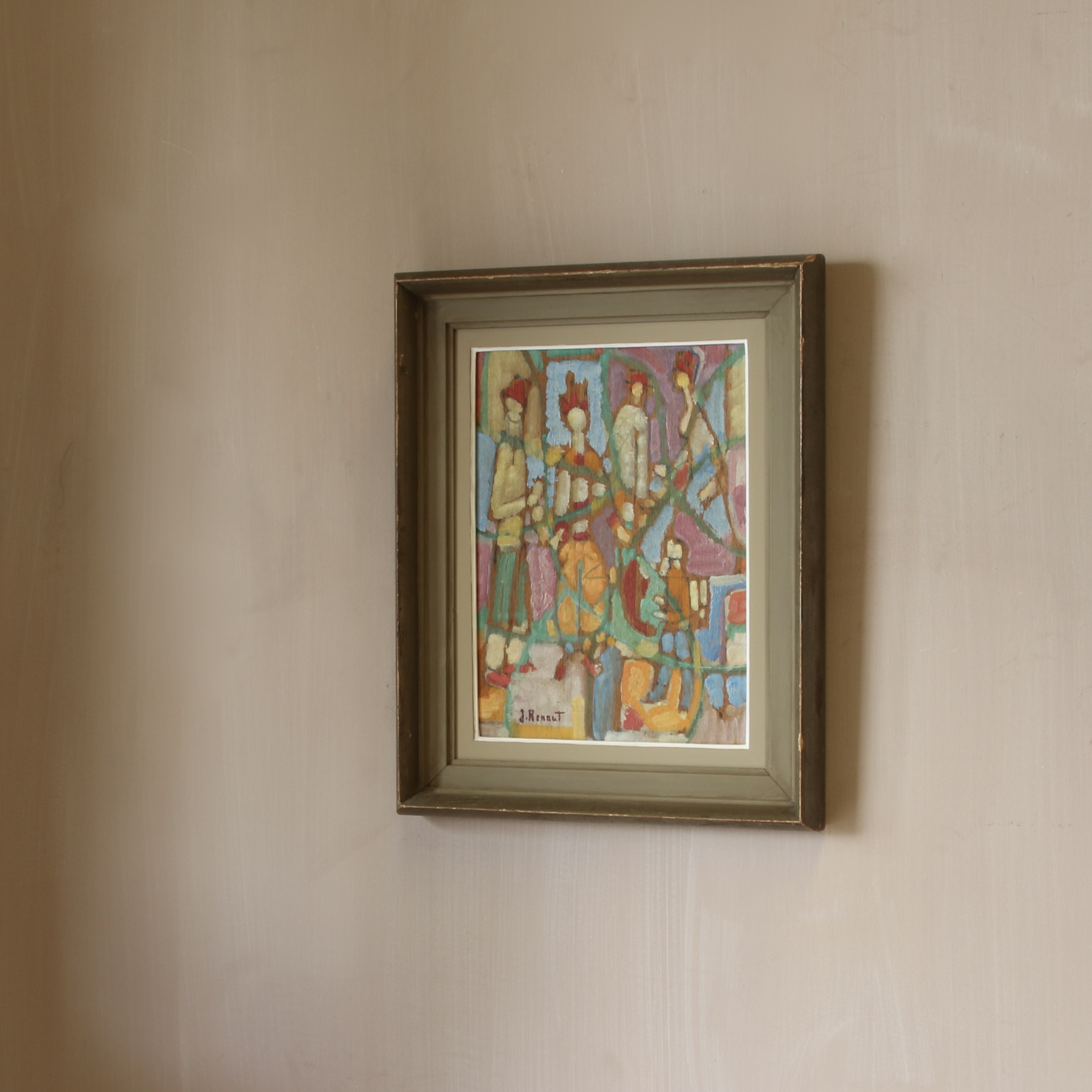 150-31 - Abstract Painting by J. Renaut