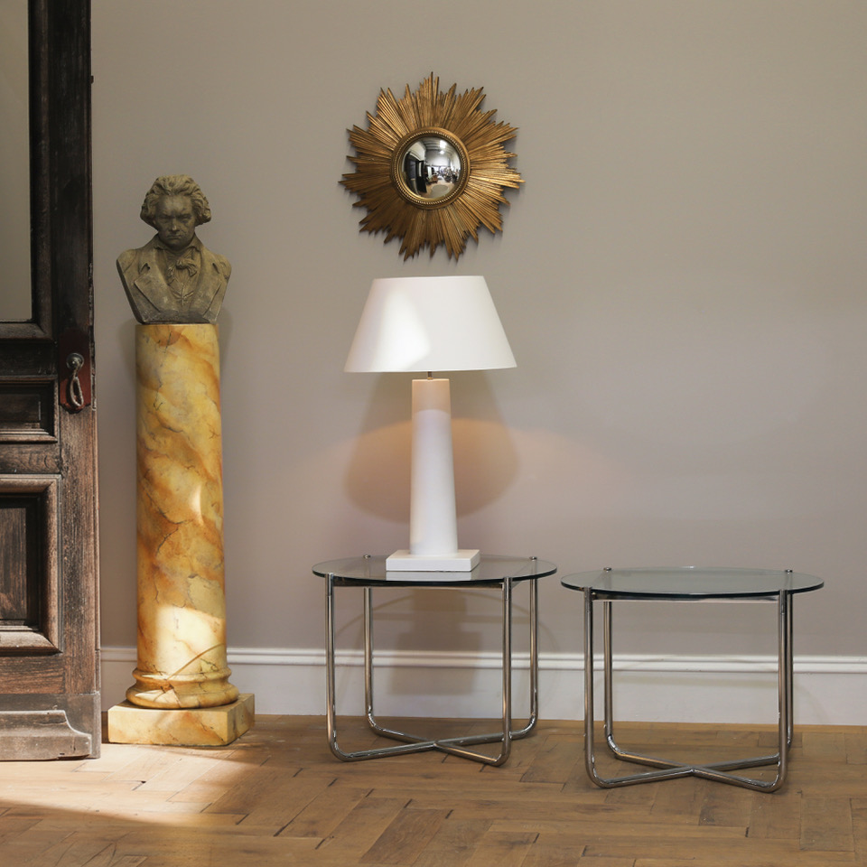 152-67 - Pair of MR Tables by Mies van der Rohe