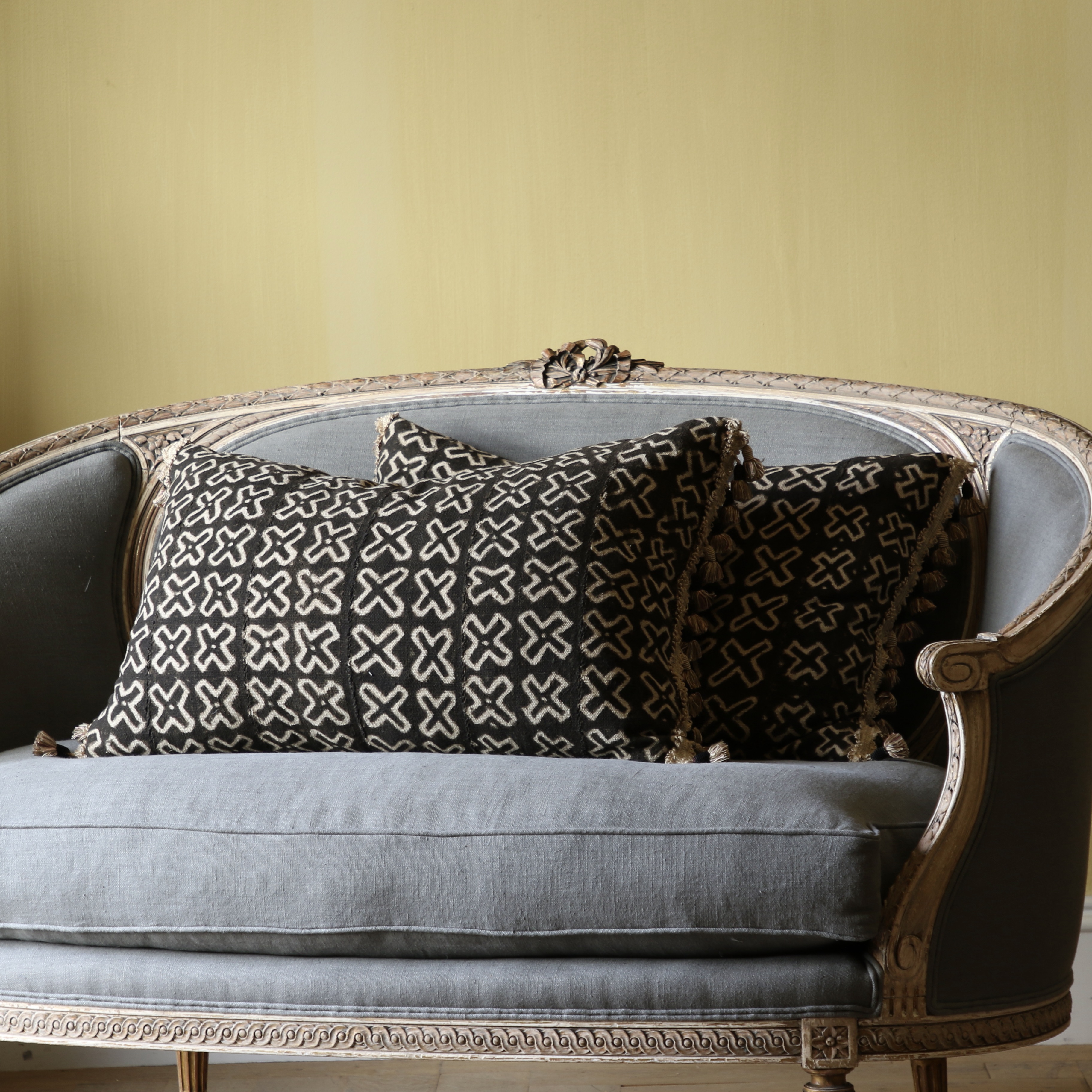 155-77 - Pair of Bogolan Cushions